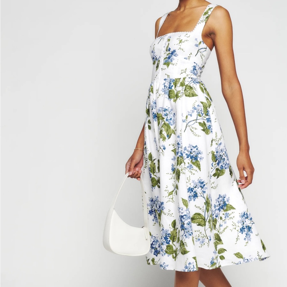Reformation Tagliatelle Linen Dress